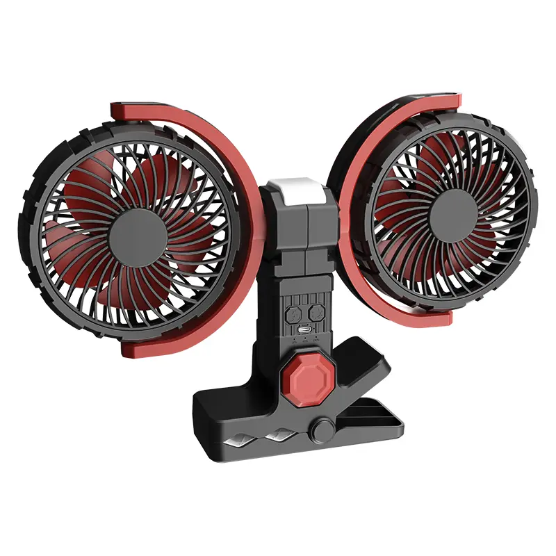Wholesale Double Heads Clip On Camping Fan F7311 Manufacturers, Supplier