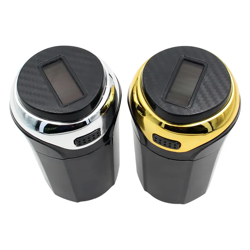 Wholesale Solar Car Ashtray with Lid and LED N12B Manufacturers, Suppliers