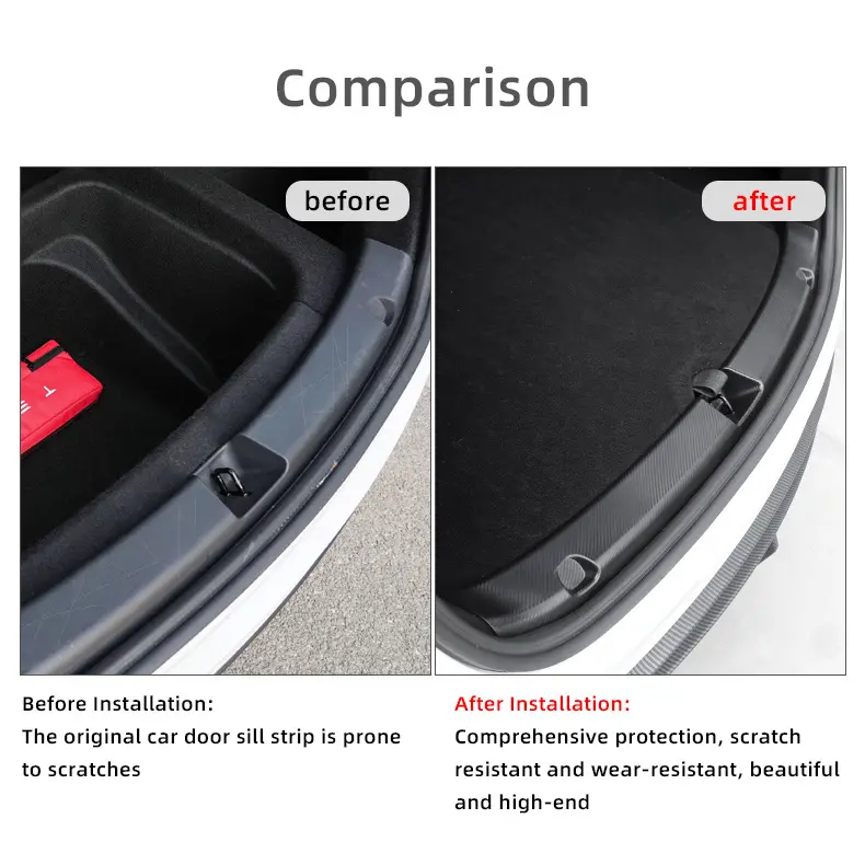 Wholesale Anti Scratch Rear Trunk Tailgate Threshold Cover for Model Y TSL80152 Supplier, Suppliers