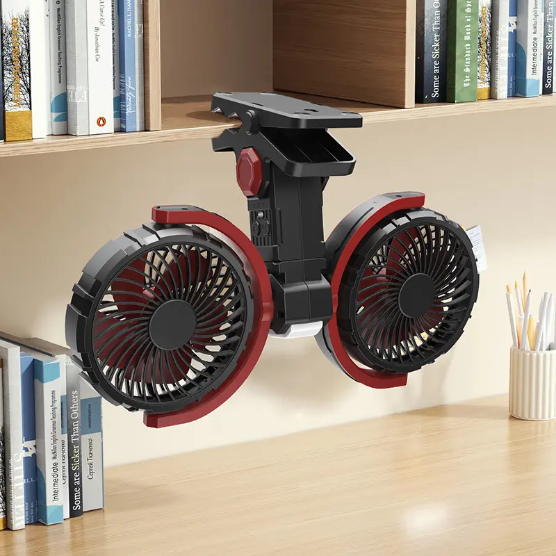 Wholesale Double Heads Clip On Camping Fan F7311 Manufacturers, Supplier