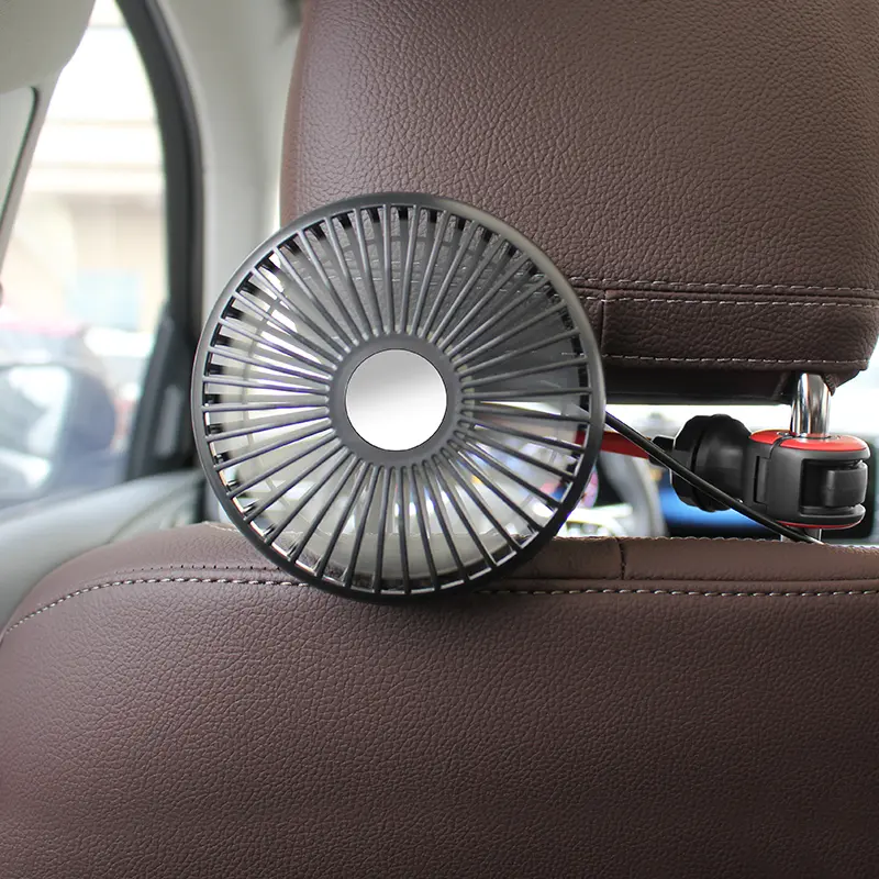 Custom Silicone Hose Car Seat Fan 4.5 Inches for Back Seat Manufacturer, Suppliers