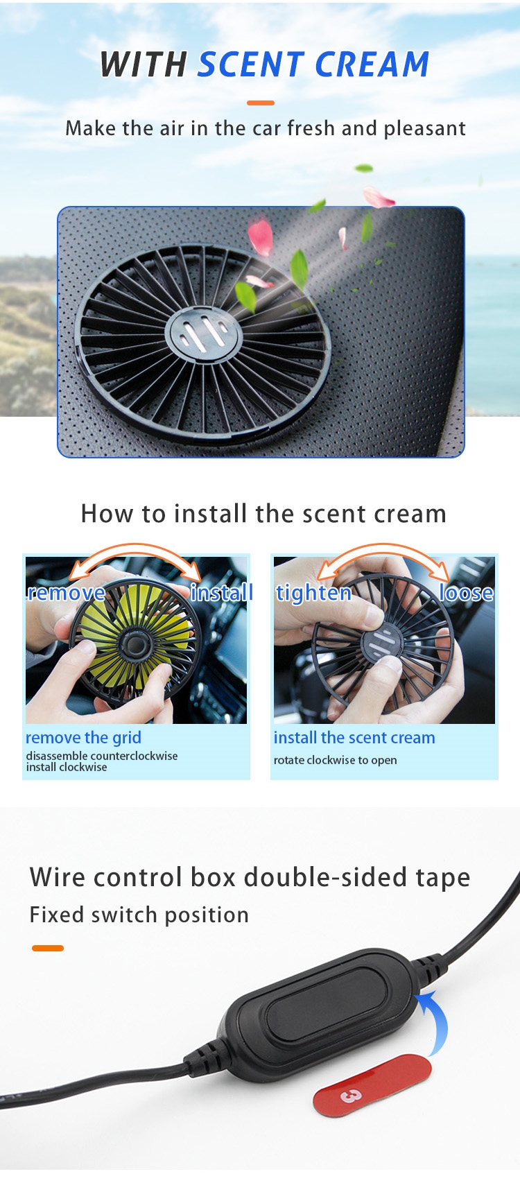 Car Rear Seat Fan Detail 6