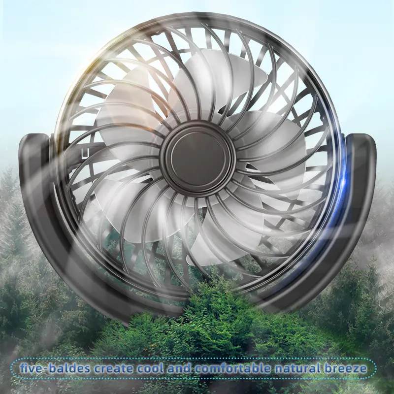 Custom F4209 Double Heads Car Seat Back Fan 360 Degree Cooling Fan Manufacturer, Supplier