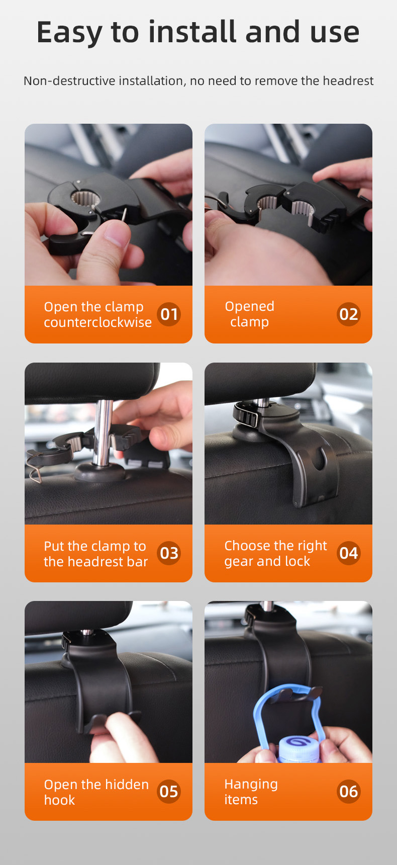 Foldable Car Hook Detail 8