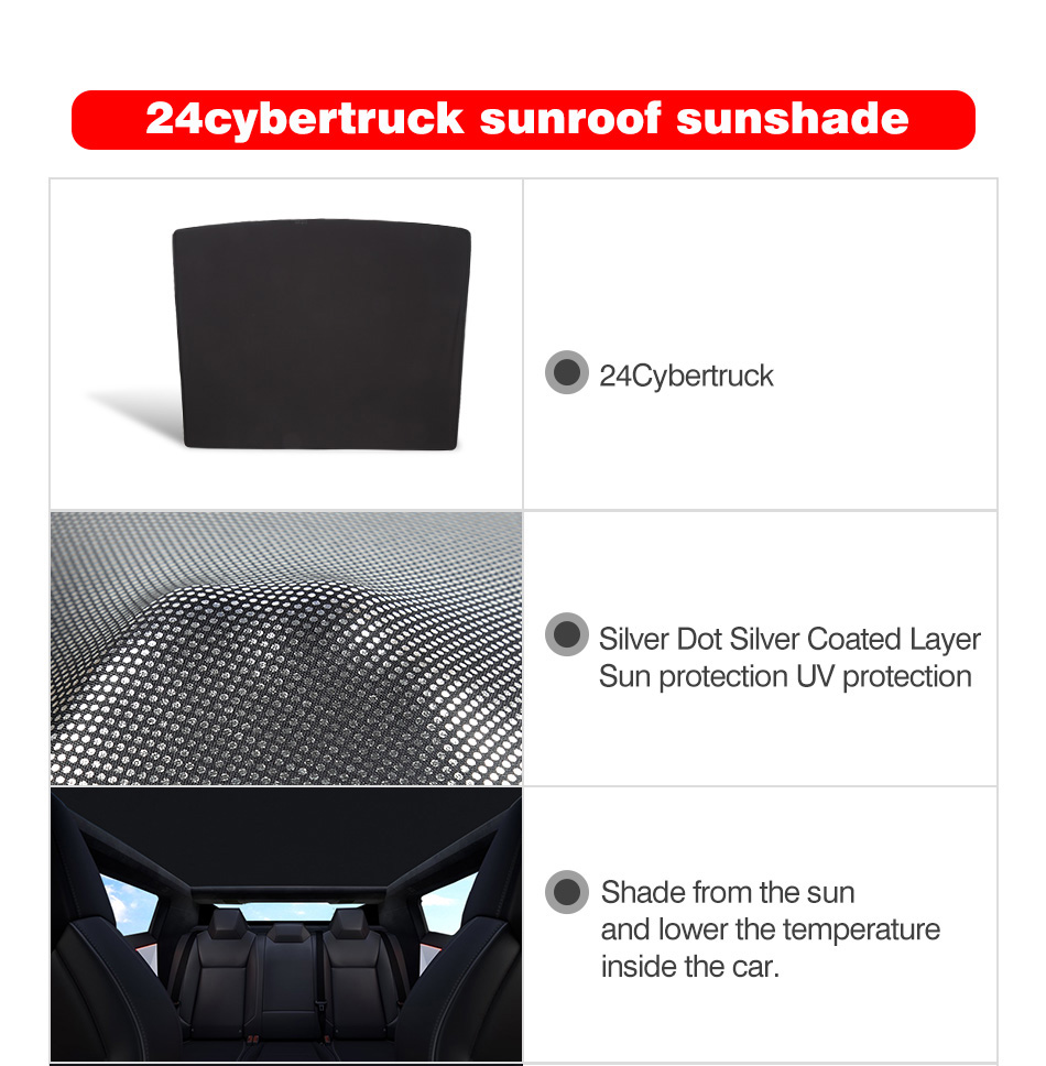 Tesla Cybertruck Sunshade View 1