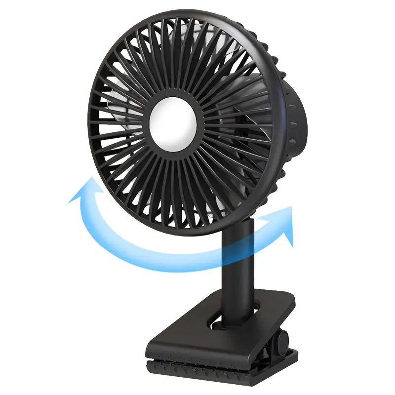Wholesale F513 Mini Desktop Clip on Fan With LED Lights Manufacturer, Supplier