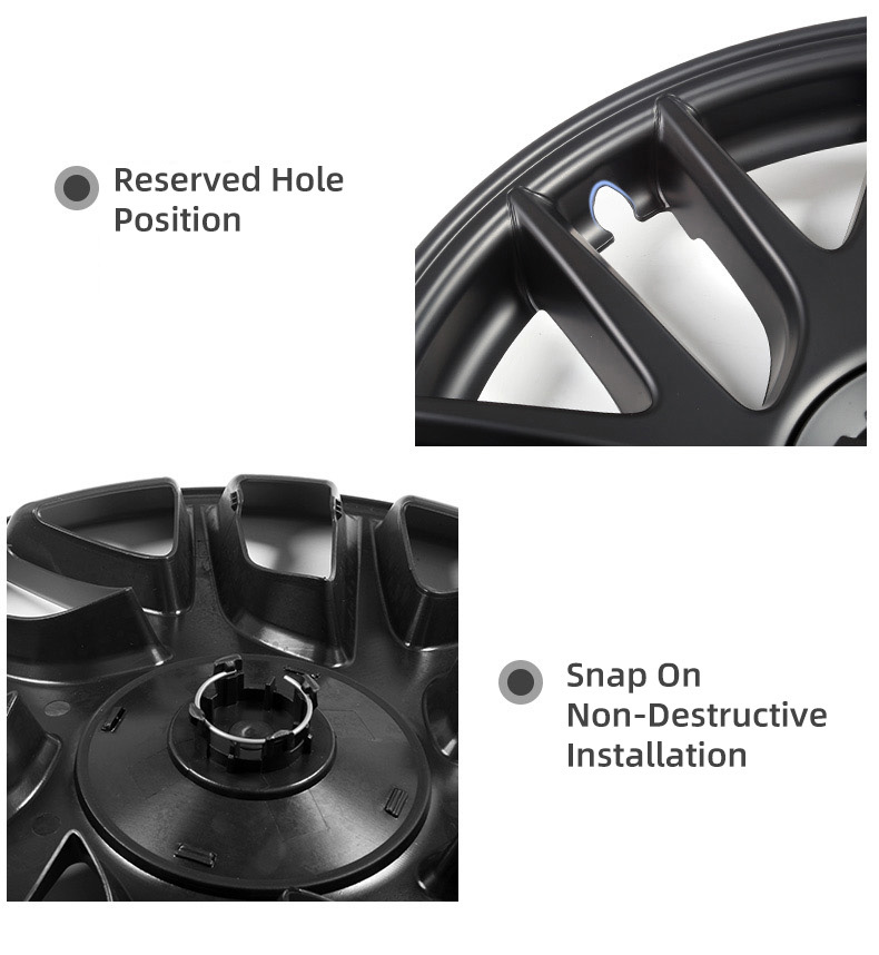 Tesla Wheel Cover Detail 4