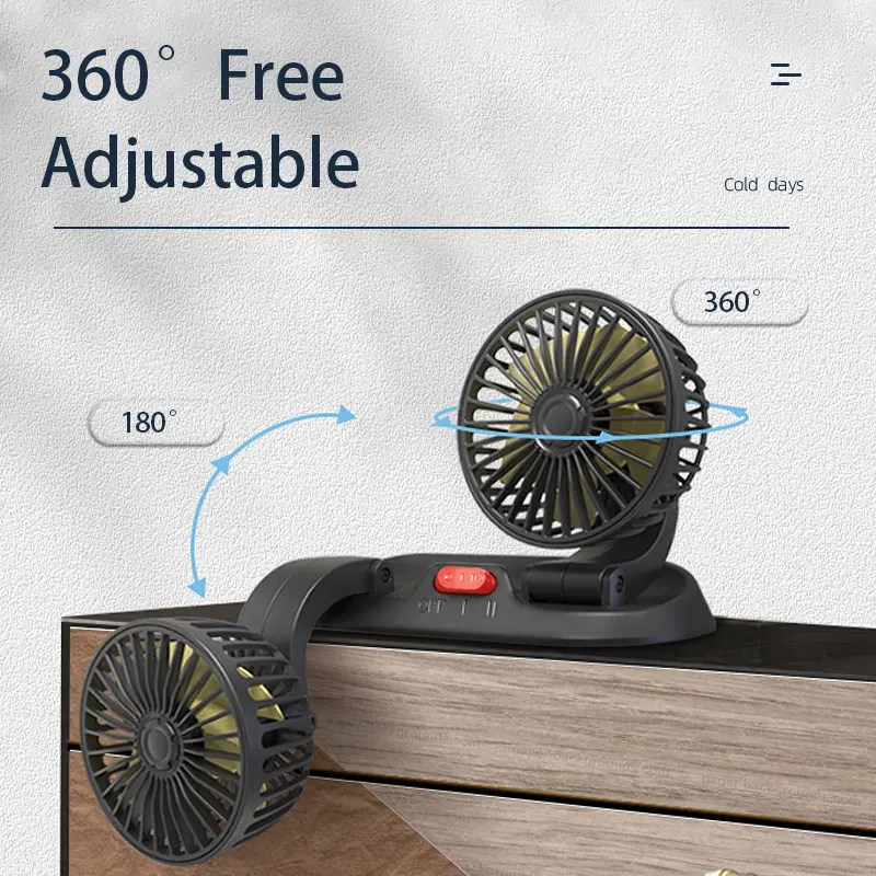 Custom F410 Dashboard Double Heads Car Fan Amazon Best Seller Manufacturer, Factory