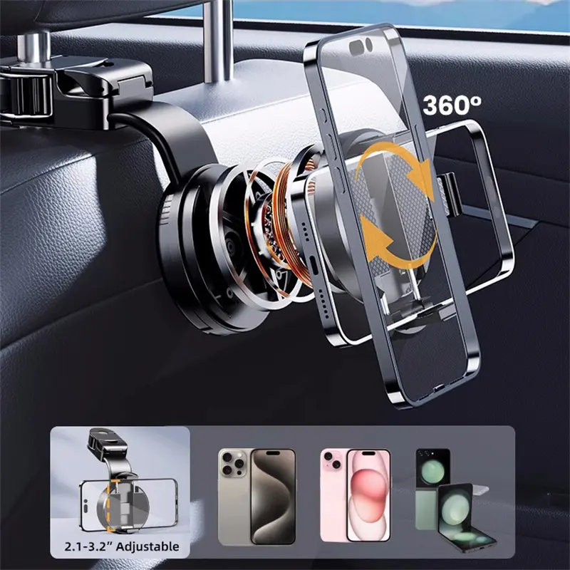 Wholesale Z291 4 Back Seat Phone Holder Mount with Hanging Hooks Factory, Factories