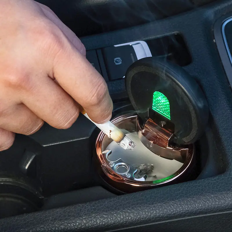 Custom N18 Universal Mini Car Ashtray with Lid Factory, Factories