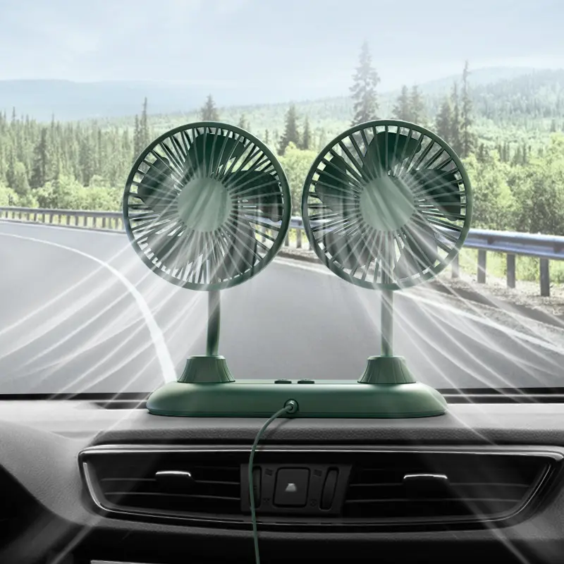 Custom F503 Double Heads USB Fan for Car RV SUV Desktop Manufacturer, Supplier