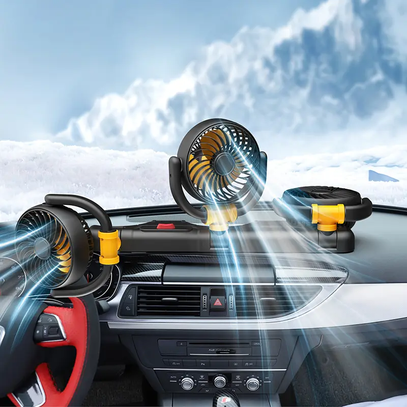 Wholesale Three Heads Car Fan Vehicle Automotive Cooling Fan F4505 Manufacturers, Supplier