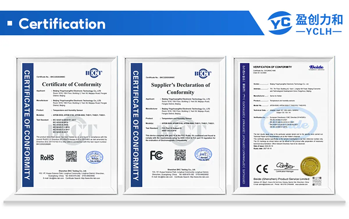 Power over Ethernet Temperature and Humidity Web Sensor View 8