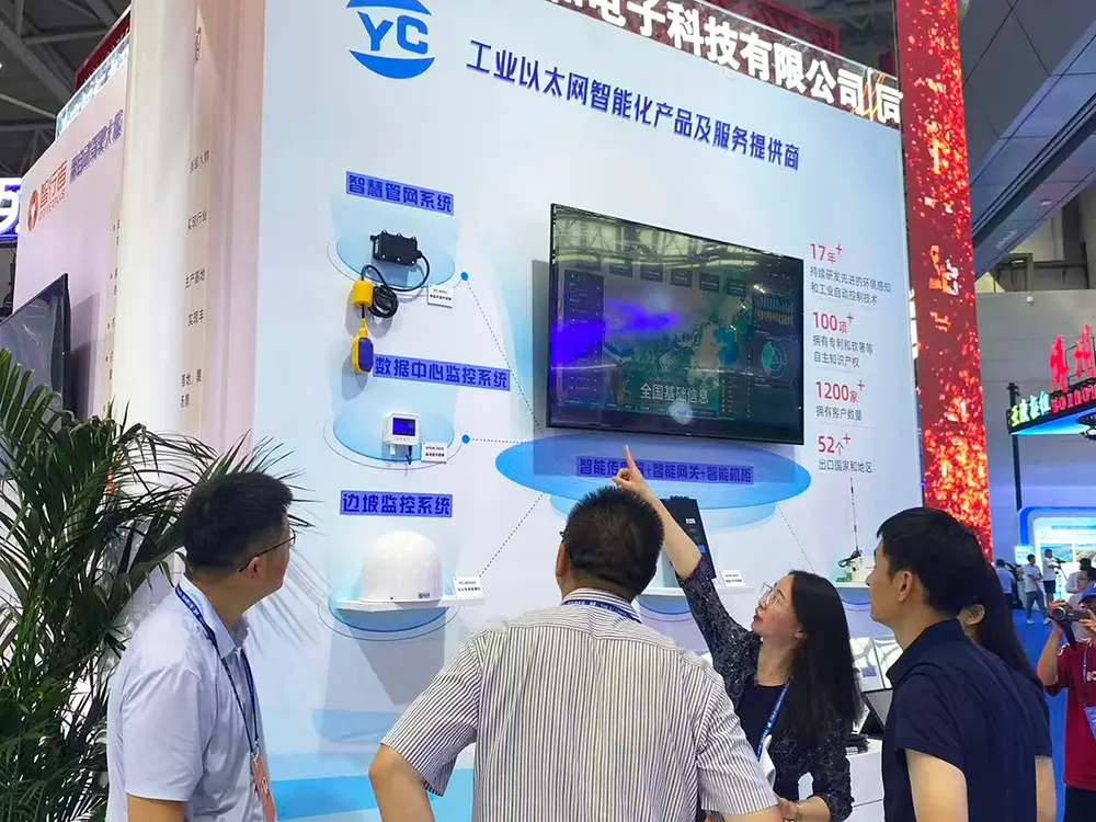 Environmental sensor exhibition booth setup