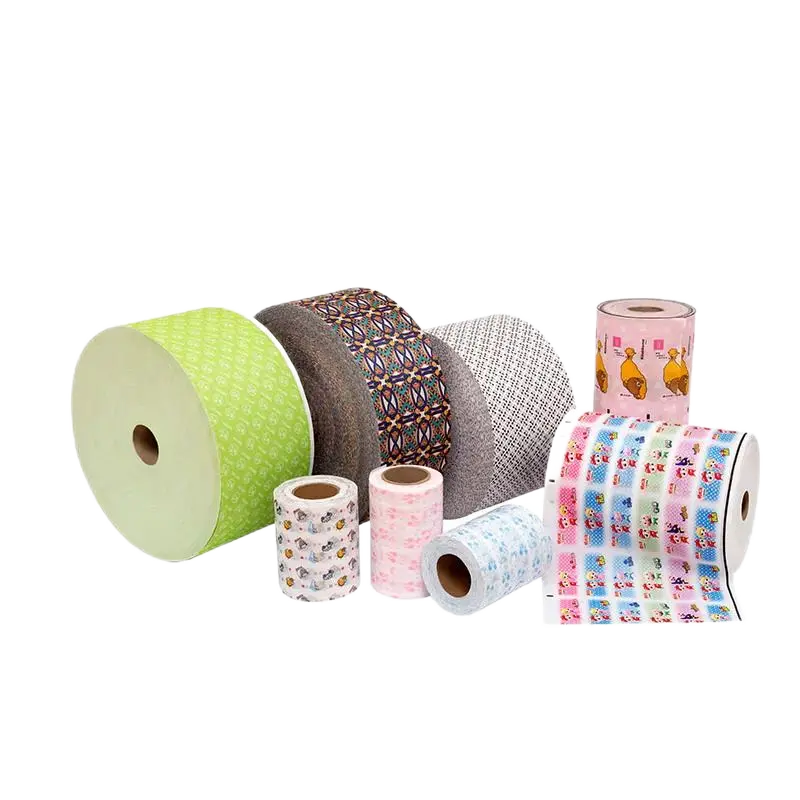 Printed spunlace nonwoven fabric with custom pattern