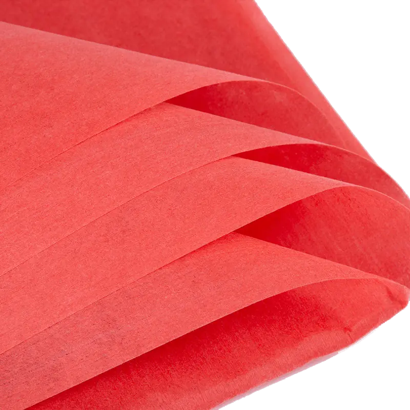 Dyed and sized spunlace nonwoven fabric
