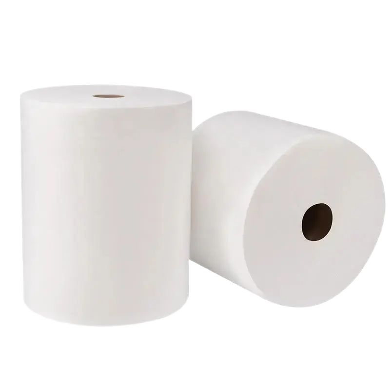 Conventional white spunlace nonwoven fabric roll