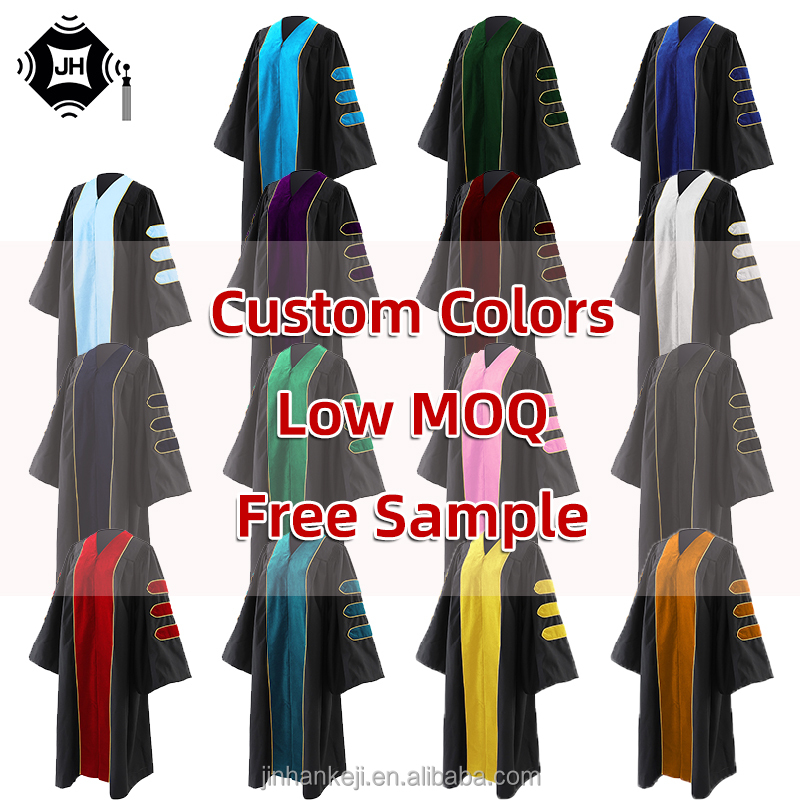 Deluxe Doctoral Graduation Gown Details 1