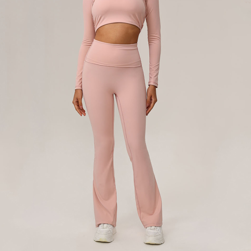 Wholesale Custom logo Long Sleeve Womens Casual Set Yoga Sports Outfits for Women Athleisure Wear Women 2 Pieces Set Pants