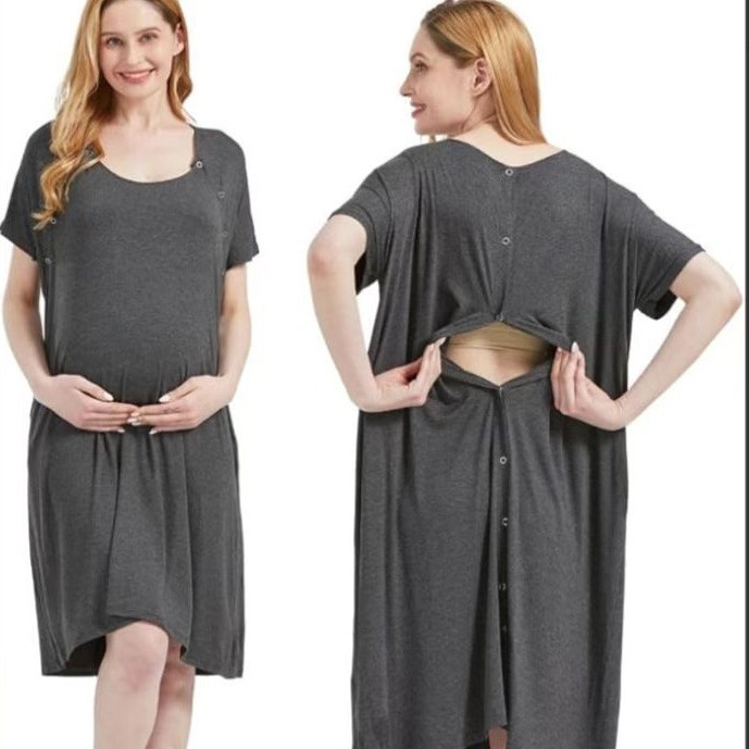 Wholesale Hospital Maternity Nursing Clothing Comfortable Modal Anti-Bacterial A-Line Multi-Purpose for Pregnant Women