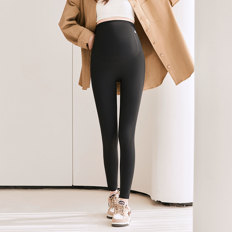 Wholesale High Waist Comfort Maternity Wear Support Pants Leggings Women's Slimming Pregnancy Trousers