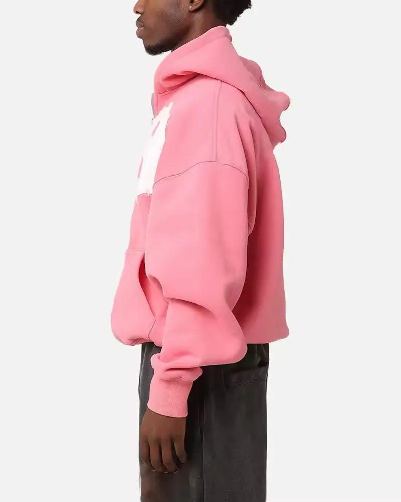 Men's Streetwear Hoodies with Unique Front Graphic Distressed Embroidery Streetwear French Terry Breathable Fleece Hoodie Apparel Men Clothing
