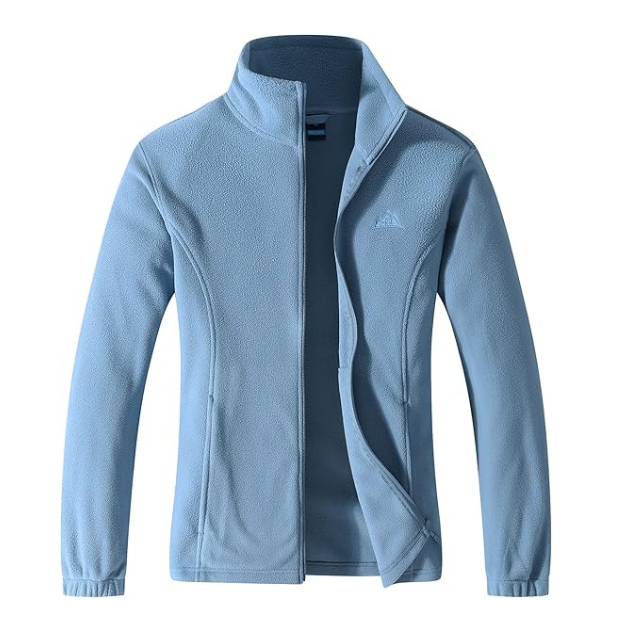 OEM Professional Women's Lightweight Full Zip Soft Polar Fleece Jacket Outdoor Recreation Coat Zipper Pockets Work Jacket