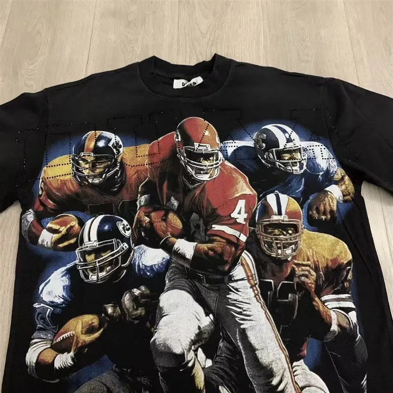 Wholesale Men's Streetwear T-Shirt Custom Duaa Hell Star Style Apparel