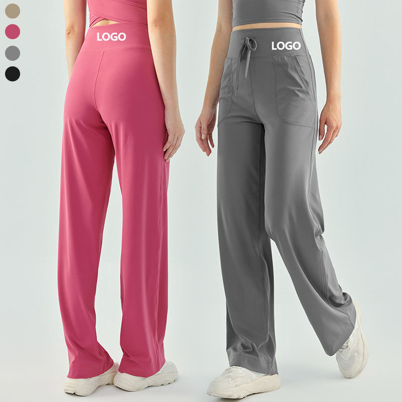 YISHENHON Custom Solid Women's Clothing Sweat Pants Autumn Sports Gym Tights Jogger Activewear Outdoor Sweat Pants With Pockets