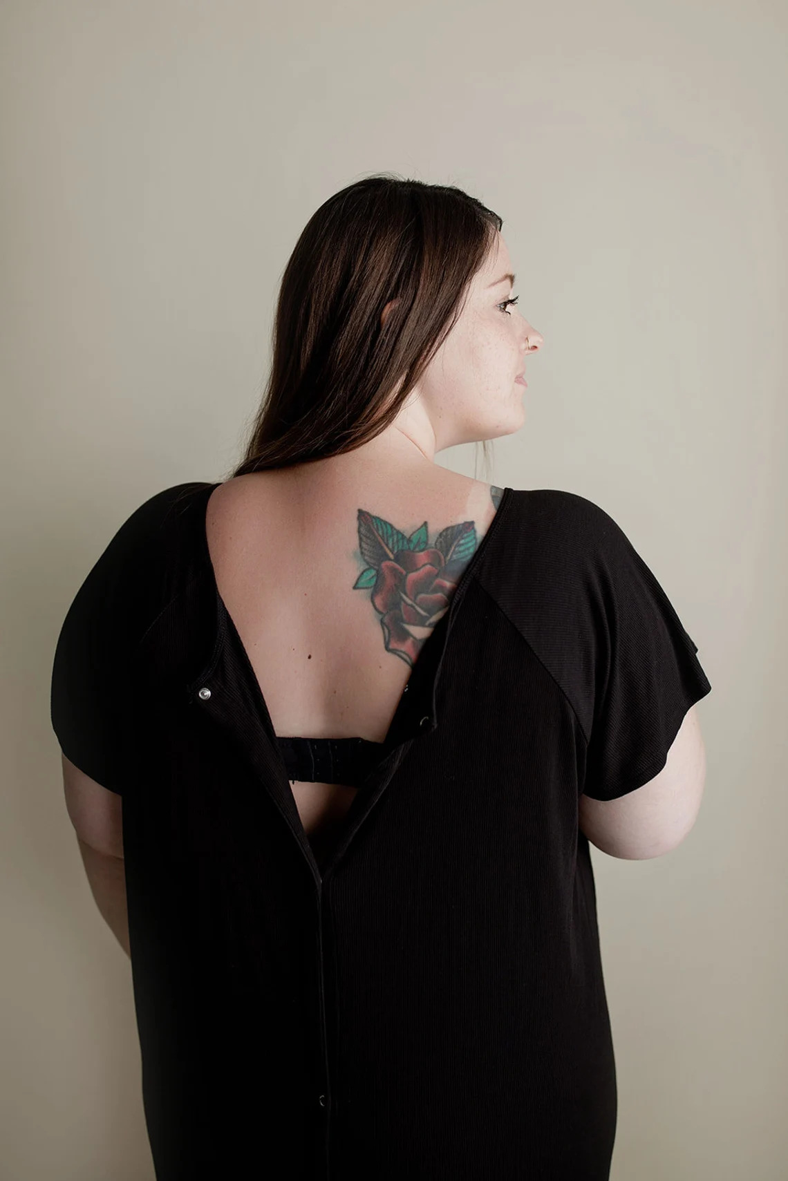 Maternity Gown Breastfeeding Access