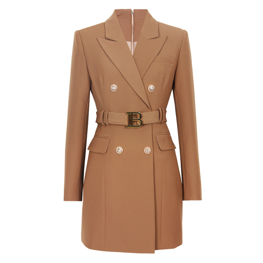 2026 Spring and Autumn New Business Office Dress Long Sleeve Slimming Women's Casual Suit Dress