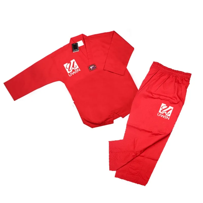 Blue Taekwondo Apparel: Durable Fabric and Washable for Training