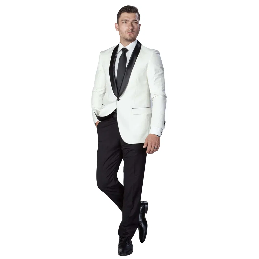 Tailor Made Party Wear/Classic Fit Formal Suit High Quality Apparel White Wedding Suit