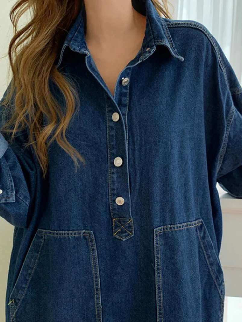 Chic Boho-Style Excellent Breathability Plus Size Apparel for Office Wear