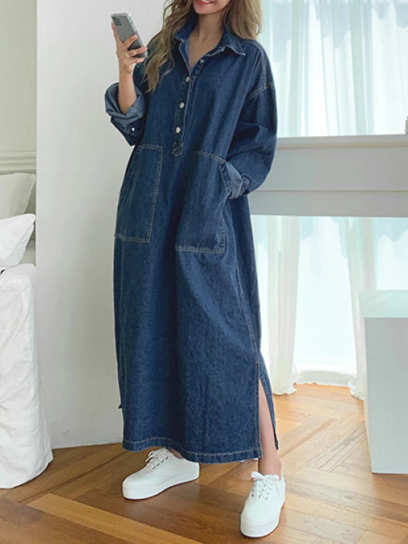 Chic Boho-Style Excellent Breathability Plus Size Apparel for Office Wear