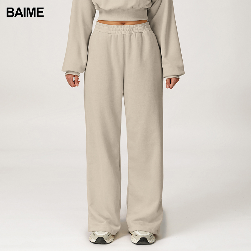 New Design Loose Breathable Women's Pants Stereoscopic Slimming Wide Leg Sweatpants for Outdoor