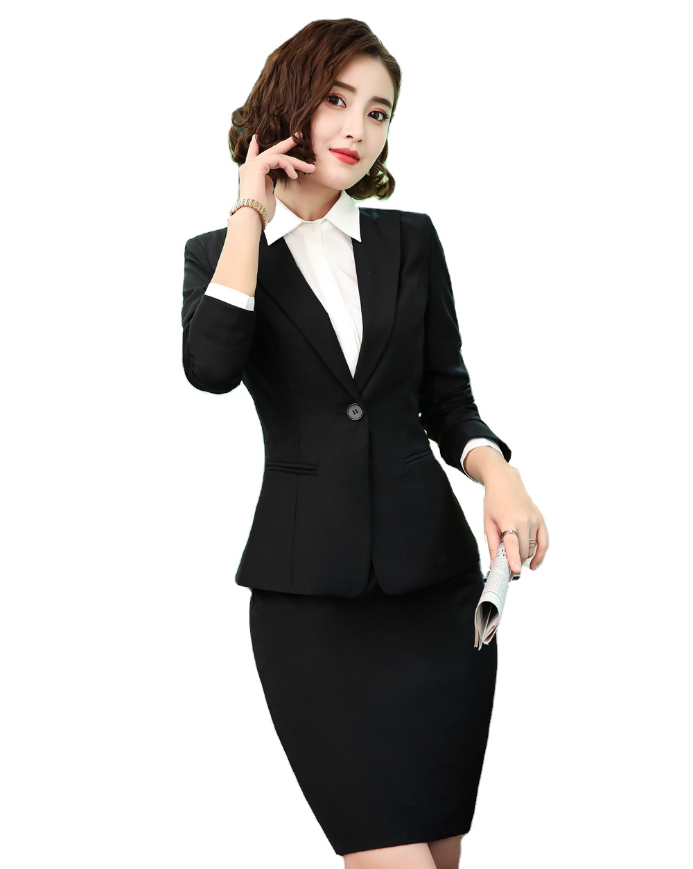 Wholesale Fashion Business Women Formal Suits Comfortable Stock Skirt Suit for Business Women