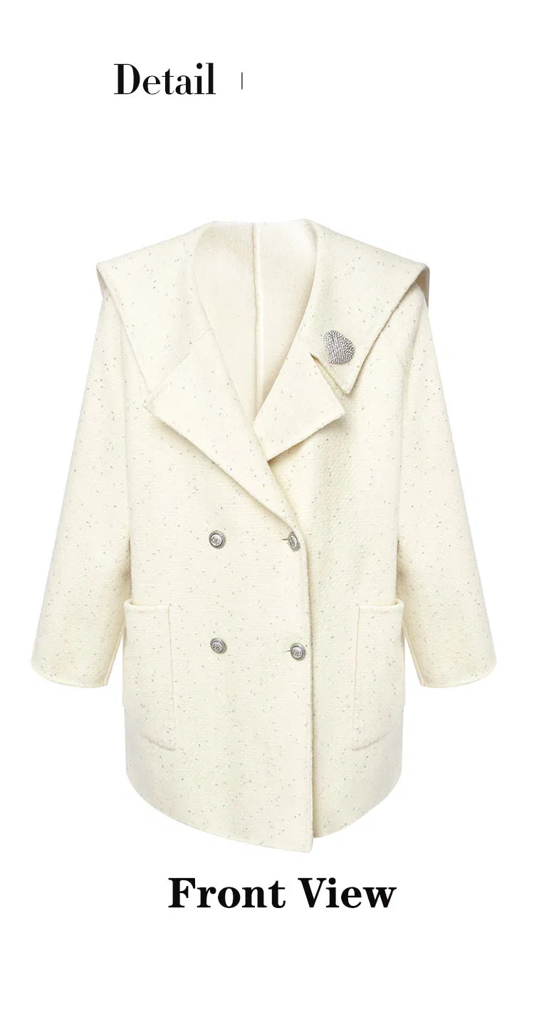 High Quality Women's Wool Long Coat Fashion Hooded Coat 2022 Fashion Warm Coats Casual Fuzzy Fleece Jacket Wholesale Price Outwear Apparel