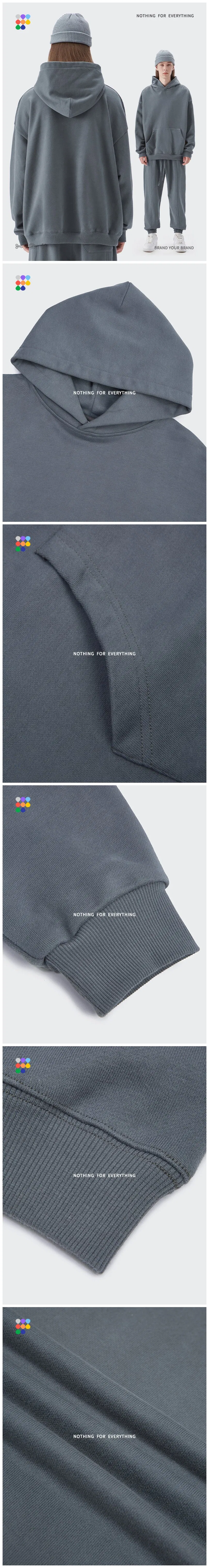 Detailed Pullover Hoodies Display