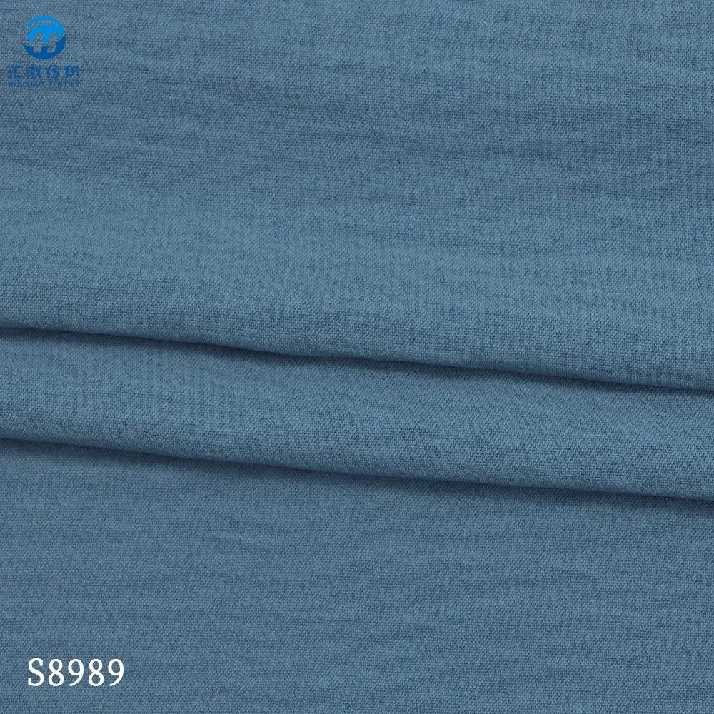 Eco-Luxe Recycled Crepe Fabric 4-Way Stretch Soft Handfeel for Pants Skirts Shirts Sustainable Apparel