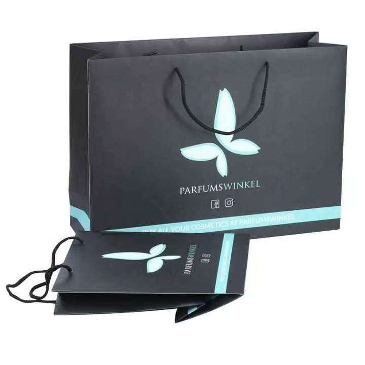 Custom Clothing Paper Bags With Your Own logo Handles Retail Luxury Cardboard Promotional Shopping Gift Paper Bag Packaging