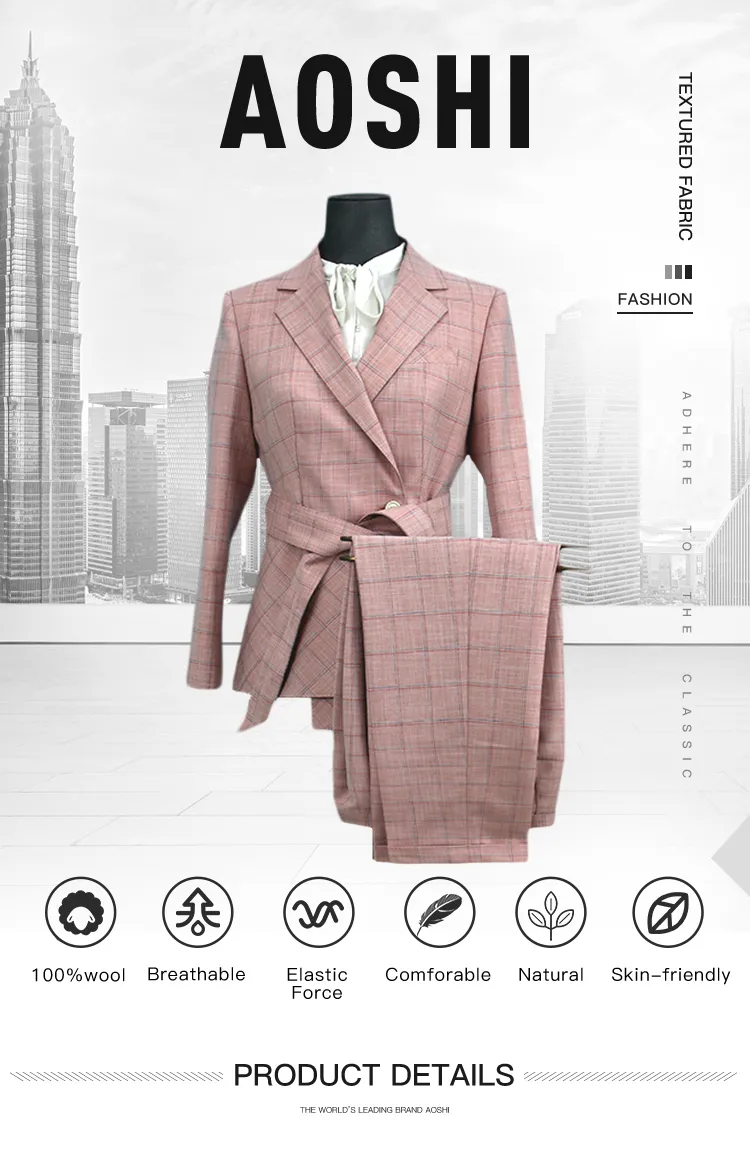 Latest Design Women Business Blazer Pants Vest Suit Elegant Lady Formal Design Ladies Apparel Pant Suit Design for Women