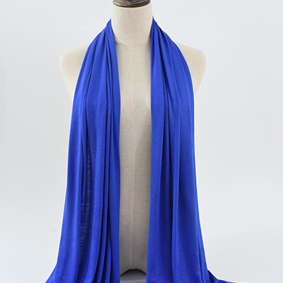 Wholesale Custom Lightweight Cotton Plain Hijab Muslim Women Shawl Double Stitches Hijab Scarf