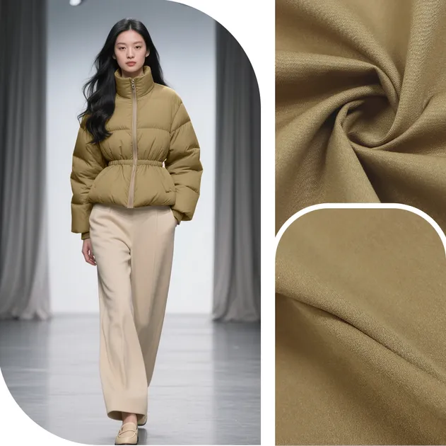 Eco-Luxe Recycled Crepe Fabric 4-Way Stretch Soft Handfeel for Pants Skirts Shirts Sustainable Apparel