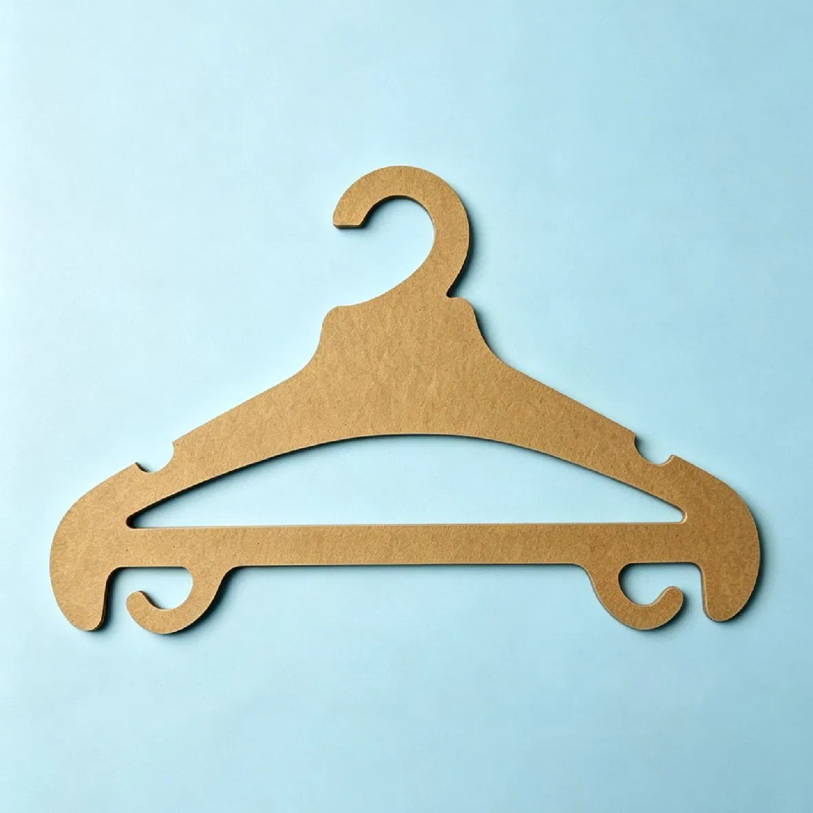 Bulk Customizable Sturdy Biodegradable Paper Hangers, Sustainable Display for Retail &amp; Apparel Stores