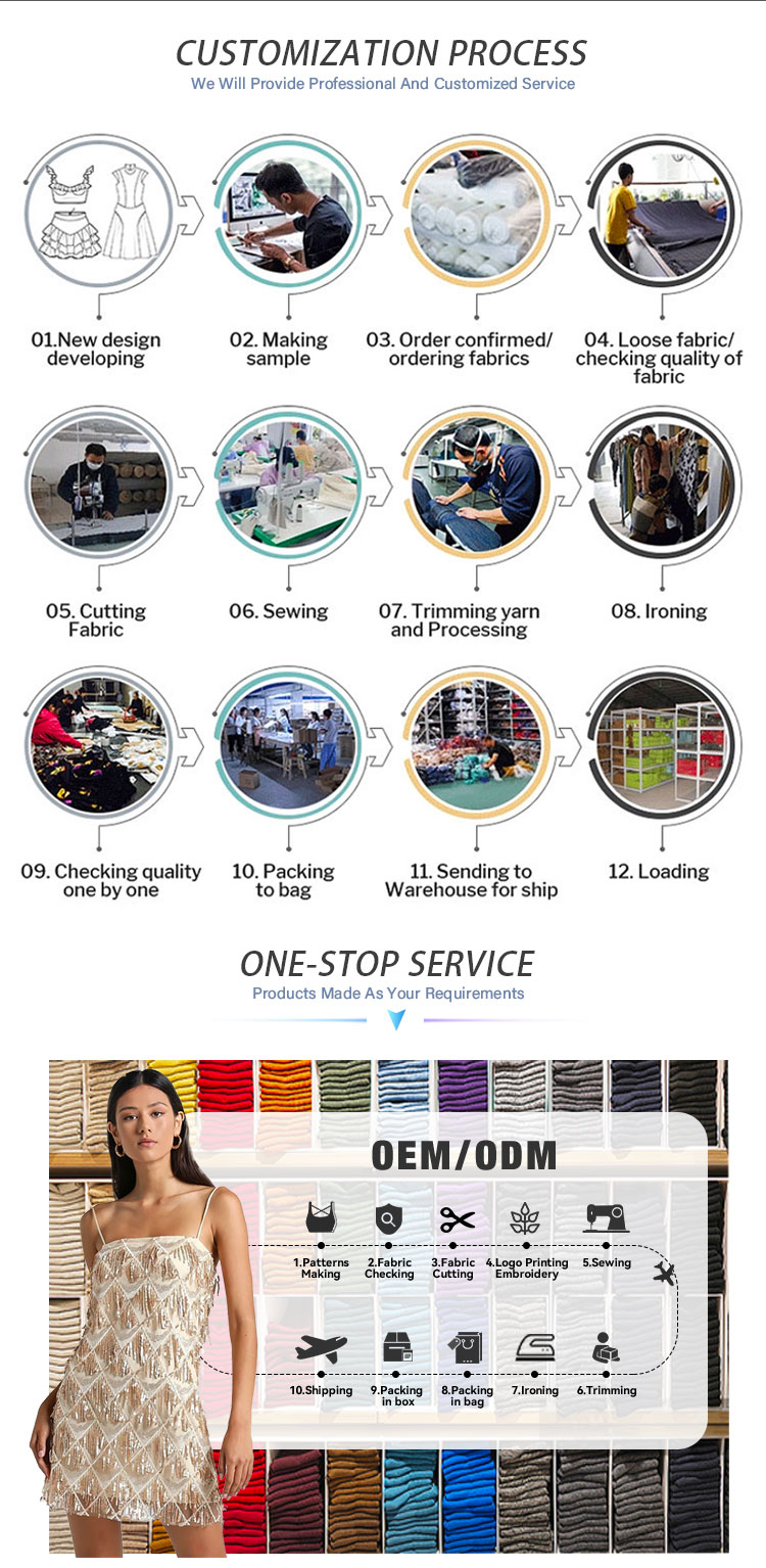 Garment Factory Brand Logo Designer Premium Wholesale Summer Dress Women Clothes Y2K Clothing Manufacturers Custom