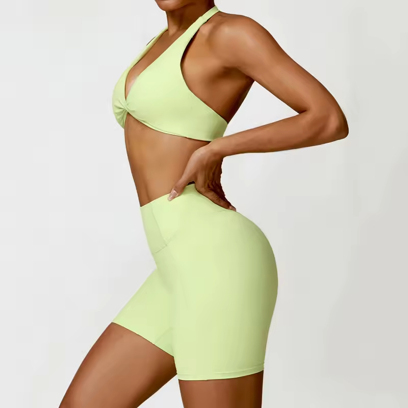 High Quality Women's Solid Plus Size Yoga Active Wear 2-Piece Set for Running Gym Fitness-Eco-Friendly Breathable
