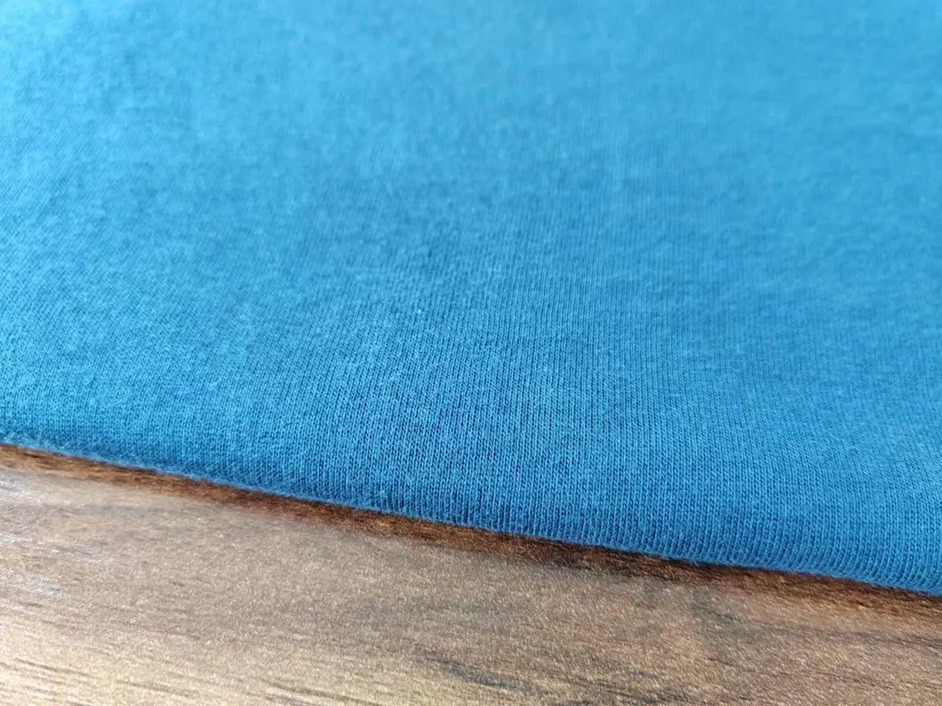 Eco-Friendly Sustainable Knit Fabric Cotton Lyocell Single Jersey for T-Shirt, Blouse, Tops Wholesale High Quality Knitted Fabric for Apparel