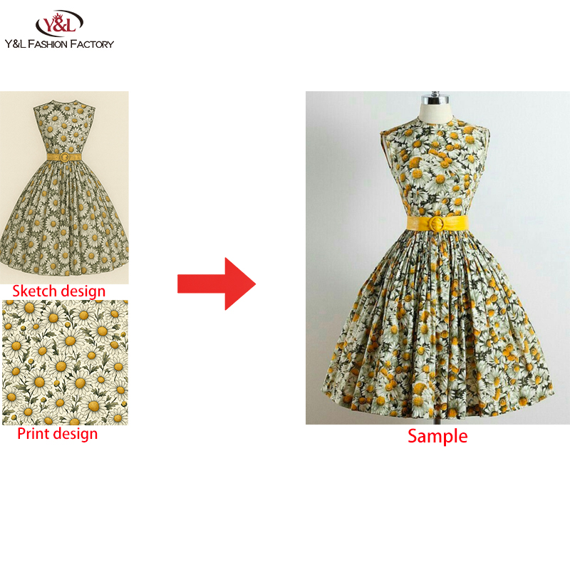Custom High Quality Vintage Style Clothing for Women Small MOQ Classic Apparel Design Classic Vintage Style CMT Customization