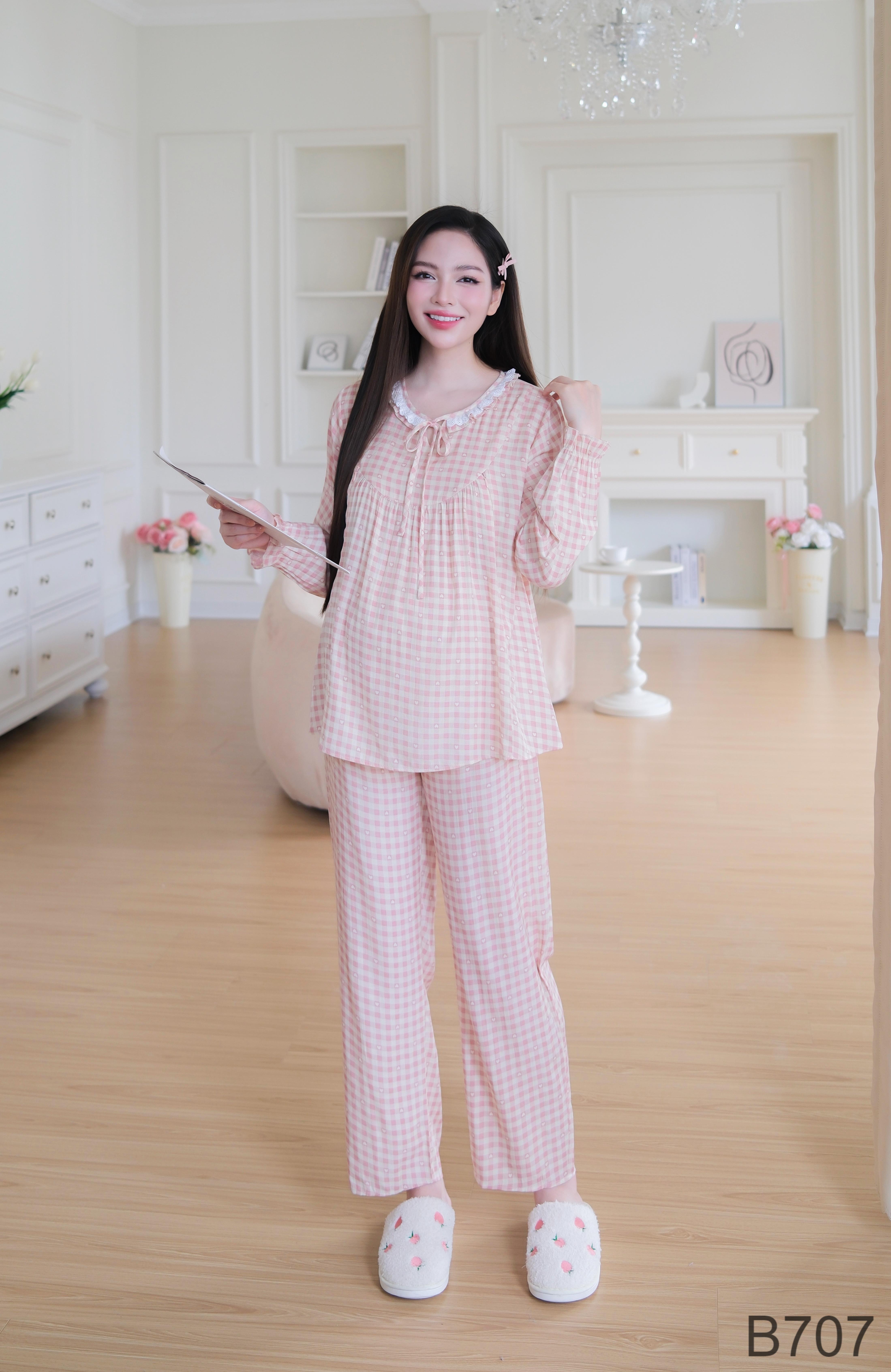 B707 Soft Cool Tussar Silk Maternity Clothes Comfortable Long Pregnant Women's Apparel